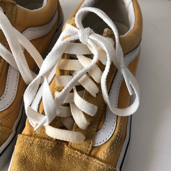 Vans yellow and white old skool men’s size 4 women’s size 5.5 shoe suede - Picture 4 of 7